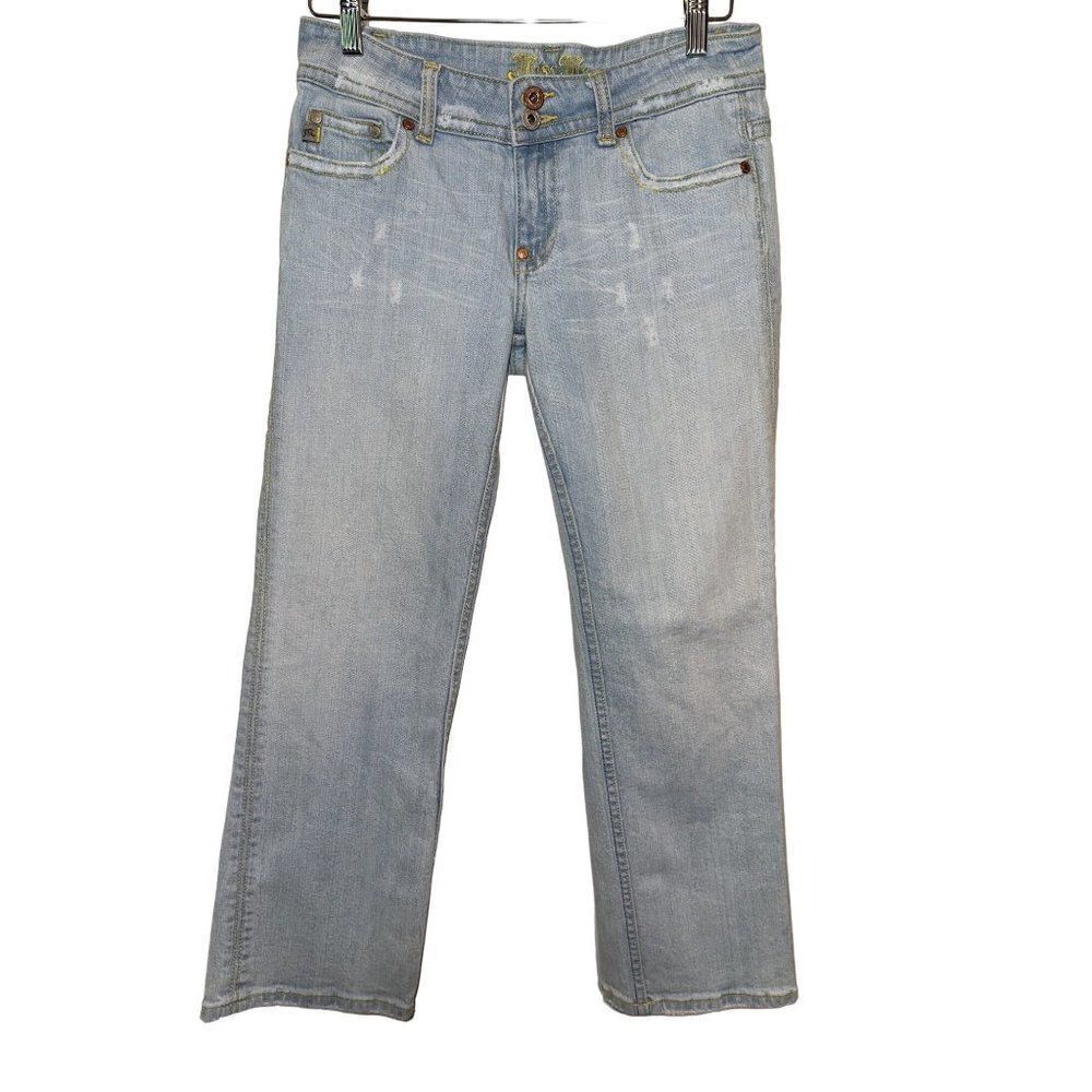 Miss Me Lucille Distressed Cropped Ankle Capri Length Jeans Size 28